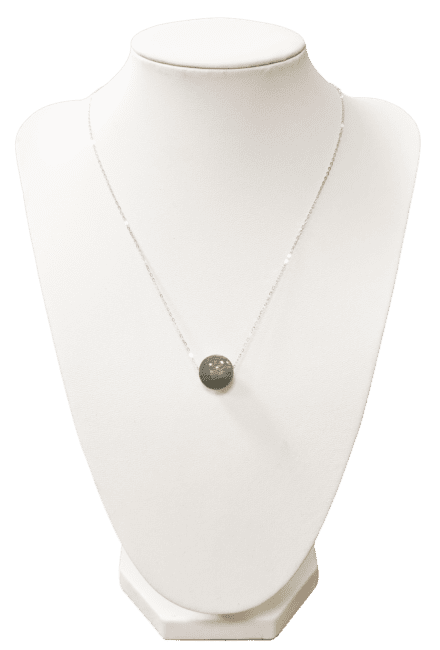 925 Silber Halskette Labradorit Stein A+ Kugel 12mm