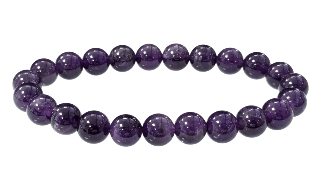 Amethyst-Armband A 7.5–8.5 mm großen Perlen