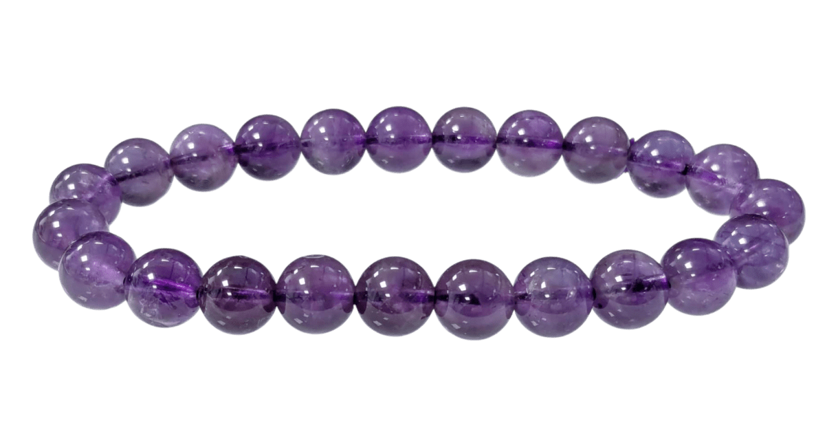 Amethyst Armband Uruguay AA Perlen 8mm