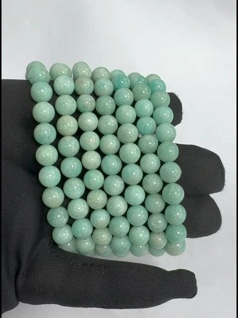 Peru Amazonite A Perlen Armband 8mm